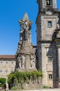 Monument to San Francisco de Asis in the city of Santiago de Compostela, in Galicia, Spain Royalty Free Stock Photo