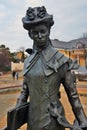 Monument to a school teacher woman.