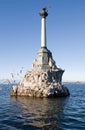 Monument to scuttled Russian ships in Sevastopol Royalty Free Stock Photo