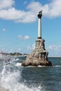 Monument to the Scuttled Warships in Sevastopol Royalty Free Stock Photo