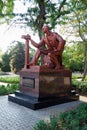 The monument to Semyon Duvan in Yevpatoriya. Crimea.