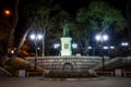 Monument to Sergei Lazo in Vladivostok at night Royalty Free Stock Photo