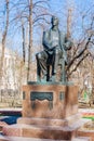 Monument to Sergei Rachmaninoff. Passion Boulevard. Moscow Royalty Free Stock Photo