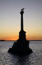 Monument to ships scuttled in Sevastopol. Ukraine Royalty Free Stock Photo