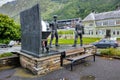The monument to smelters in Odda, Norway