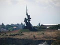 Monument to Soldier and the Sailor in Sevastopol near Artbukhta on the cape crystal