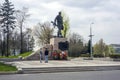 Monument to soldiers-internationalists on Poklonnaya Hill. Moscow city