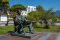 Monument to Soviet and Russian theater and film actor Mikhail Pugovkin in Yalta