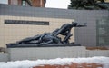 A monument to Soviet soldiers killed in the war in Afghanistan