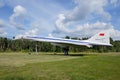 Monument to the Soviet supersonic passenger aircraft Tupolev Tu 144