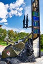 Monument to Soviet tank crews in museum Kubinka Royalty Free Stock Photo