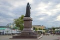 Monument to St. Dmitry - Metropolitan of Rostov in close-up. Rostov-on-Don, Russia