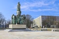 Monument to Stanislaw Wyspianski, famous polish artist, Krakow,