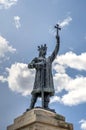 Monument to Stefan cel Mare in Chisinau, Moldova Royalty Free Stock Photo