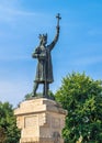 Monument to Stefan cel Mare in Chisinau, Moldova Royalty Free Stock Photo