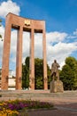 Monument to Stepan Bandera in Lviv, Ukraine.