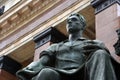 Monument to students by Moscow State University named after Lomonosov, main building.