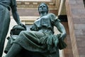 Monument to students by Moscow State University named after Lomonosov, main building.