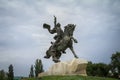 Monument to Suvorov in the city center of Tiraspol, Transdniestria, Moldova. The statue is dedicated to Russian general Suvorov