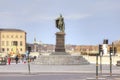 Monument to the Swedish king Gustav III in the city of Stockholm Royalty Free Stock Photo