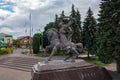 Monument to Taras Bulba, to the fighters for the independence of Ukraine in Dubno Ukraine