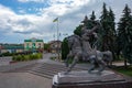 Monument to Taras Bulba, to the fighters for the independence of Ukraine in Dubno Ukraine