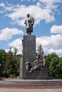 Monument to Taras Shevchenko in Kharkov, Ukraine