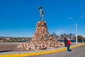 The monument to the Tehuelche Native