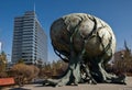 Monument to 11th ASEM Summit at Sukhbaatar Square in Ulaanbaatar, Mongolia