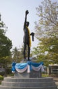 The monument to the Thai boxer in Hua hin. Thailand Royalty Free Stock Photo