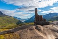 Monument to Thorbjorn Arnuddsson at Seydisfjordur on Iceland Royalty Free Stock Photo