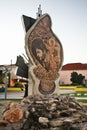 Monument to Todor Tose Proeski in Prilep. Macedonia Royalty Free Stock Photo