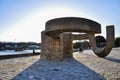 Monument to Tolerance and Triana Bridge in Seville, Spain