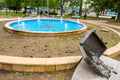 Monument to travelers on the forecourt of Bourgas, Bulgaria Royalty Free Stock Photo