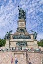 Monument to the unification of Germany and the end of the Franco-Prussian war - Ruedesheim am Rhein, Hesse, Germ