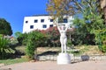 Monument to an unsculpted body at Bacvice Beach in Split, Croatia Royalty Free Stock Photo