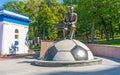 The monument to Valeriy Lobanovskiy