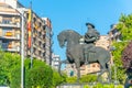 Monument to vaquero charro at Salamanca, Spain Royalty Free Stock Photo