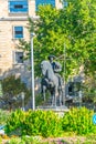 Monument to vaquero charro at Salamanca, Spain