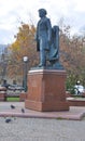 Monument to Vasily Ivanovich Surikov on Prechistenka. Moscow, Russia