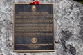 Monument to the Veterans Guard of Canada. ow Valley Wilderness Area,Alberta,CanadaB