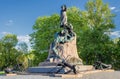 Monument to vice-admiral Makarov in Kronstadt, Russia Royalty Free Stock Photo