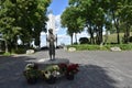 Monument to the victims of the Holodomor in Kiev Royalty Free Stock Photo