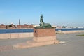 Sphinxes Shemyakin. Monument to victims of political repression. St. Petersburg. Royalty Free Stock Photo