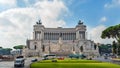 Monument to Victor Emanuel II in Piazza Venezia, Rome, Italy Royalty Free Stock Photo