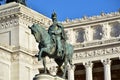 Monument to Victor Emmanuel II, Altair of the Fatherland, Equestrian statue to Victor Emmanuel II, Rome Italy Royalty Free Stock Photo