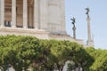 Monument to Victor Emmanuel II or Vittoriano, Rome, Italy. It is landmark of Rome. Beautiful view of Memorial of Royalty Free Stock Photo