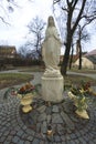 Monument to the Virgin Mary, Maria Theresia Garden Square situated near the Greek Catholic Holy Cross Cathedral