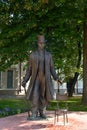 Monument to Vitebsk giant Fedor Makhnov 1878-1912, tallest man in world height 285 centimeters,