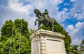 Monument to Vittorio Emanuele the second, King of Italy in the Bra Square in Verona, Italy